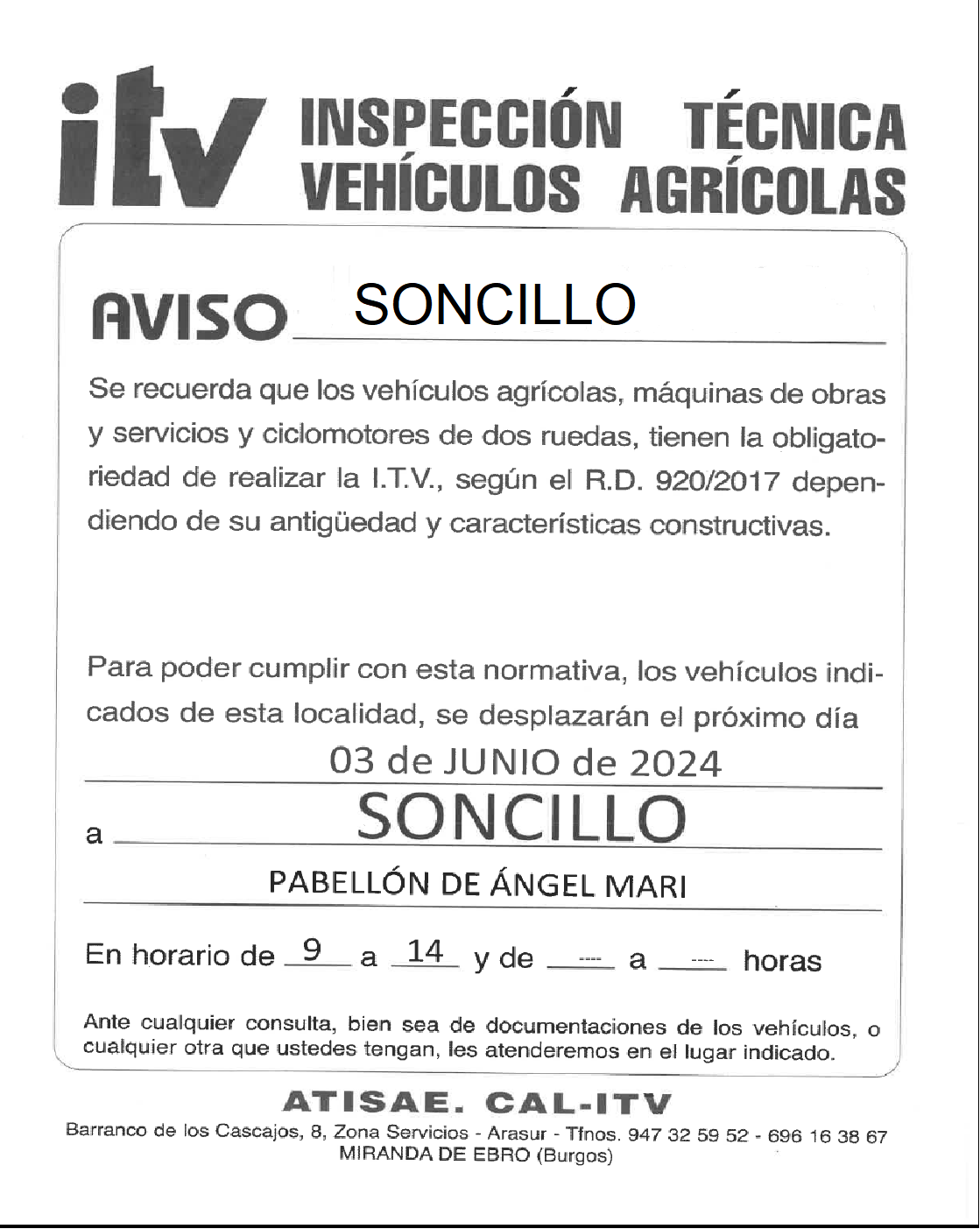 "I.T.V. SONCILLO"