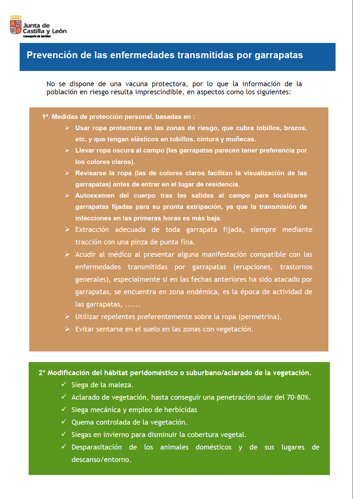"PICADURA DE GARRAPATAS"